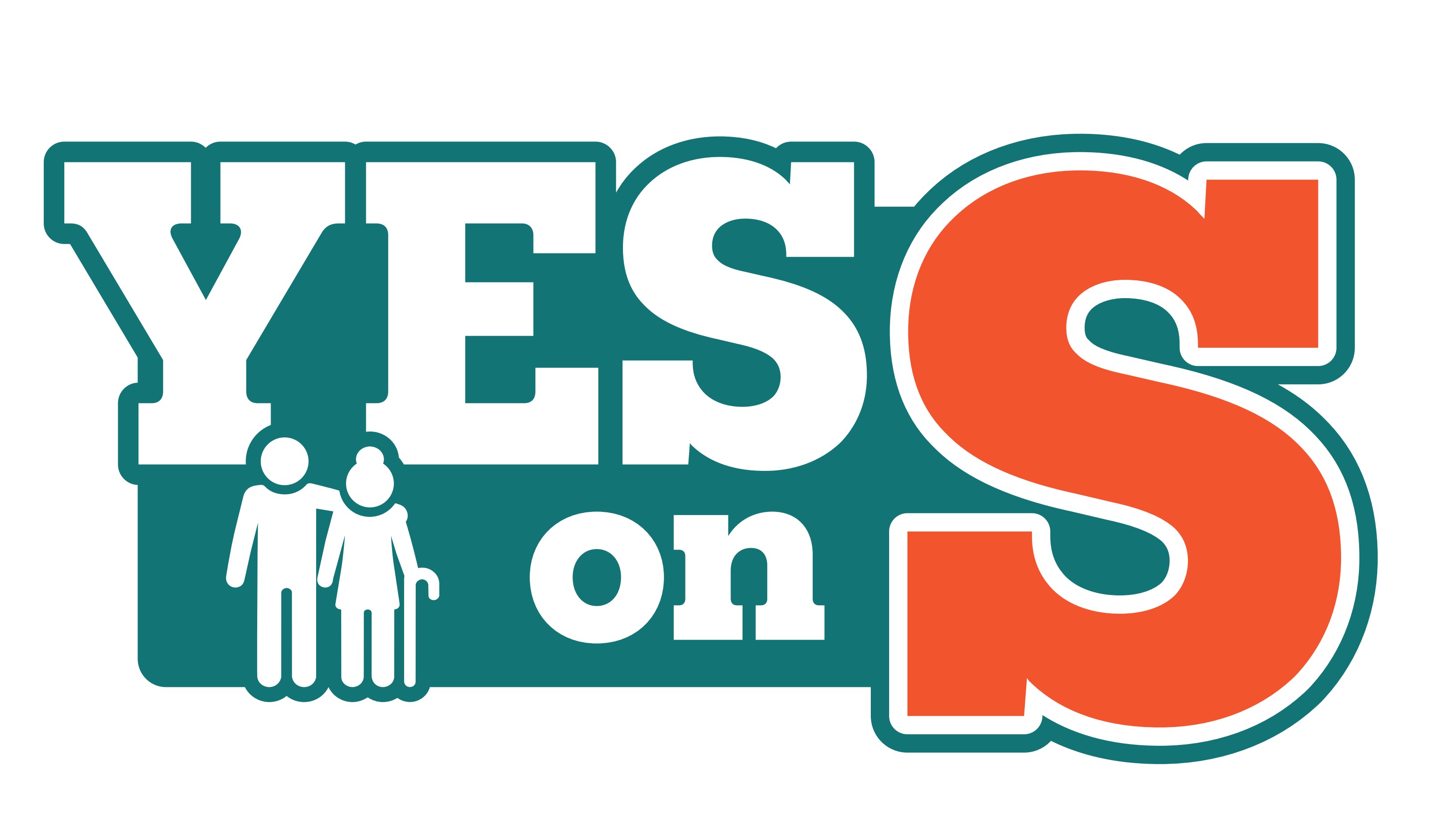 Yes on S campaign logo